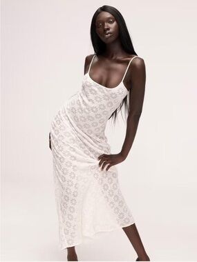 Realisation Par Special Edition Claudia Schiffer Clementine White Maxi Dress
